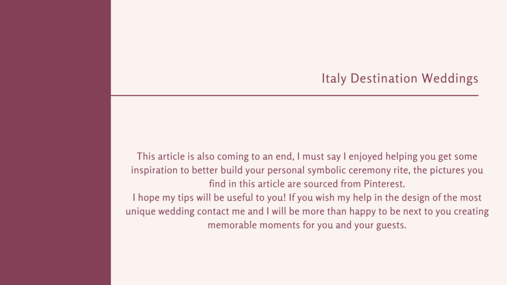 Blog - Italy Destination Weddings