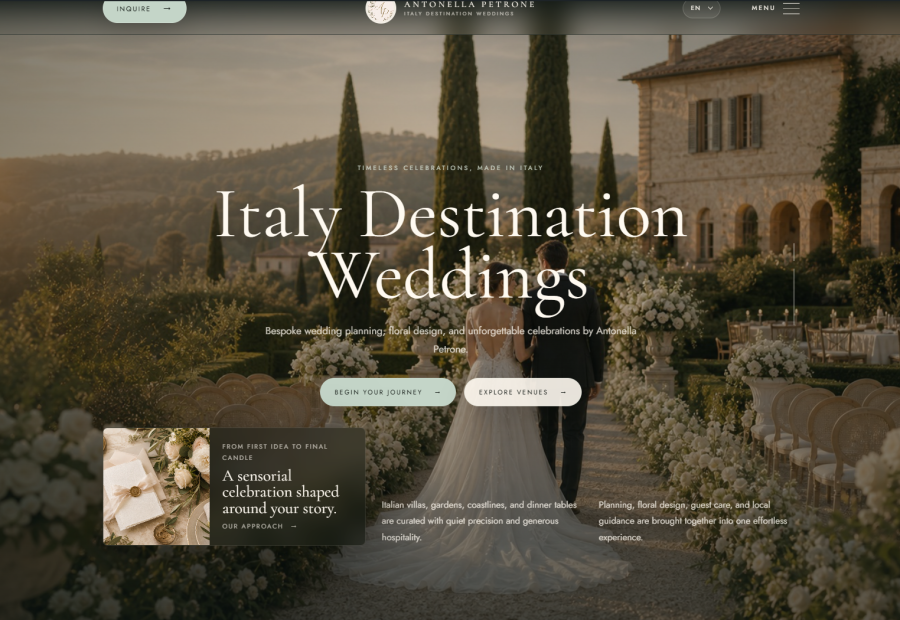 Welcome to the New Italy Destination Weddings Website